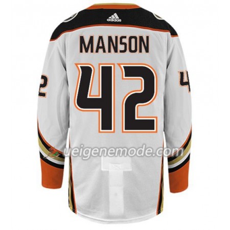 Herren Eishockey Anaheim Ducks Trikot JOSH MANSON 42 Adidas Weiß Authentic